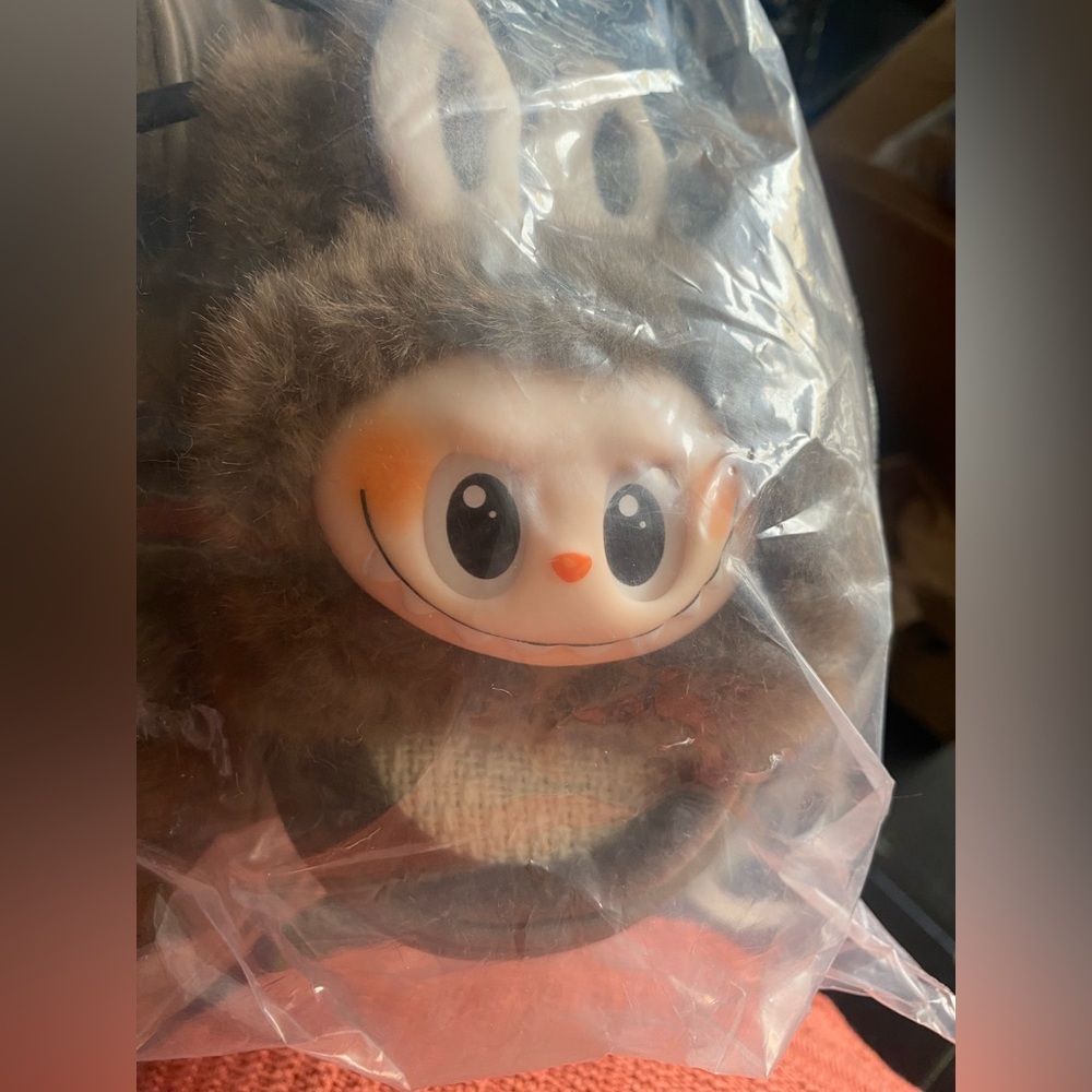 Cute Furry Plush Toy with Big Eyes